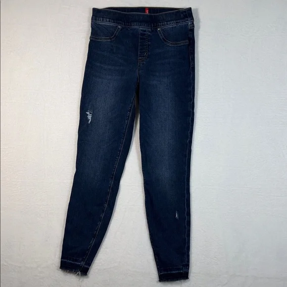 SPANX Classic Blue Denim Pants Medium - Picture 5 of 11